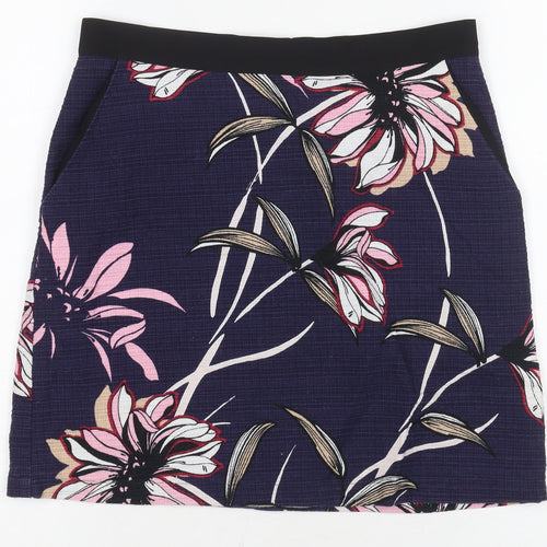 Warehouse Women's Multicoloured Floral Skirt Size 10