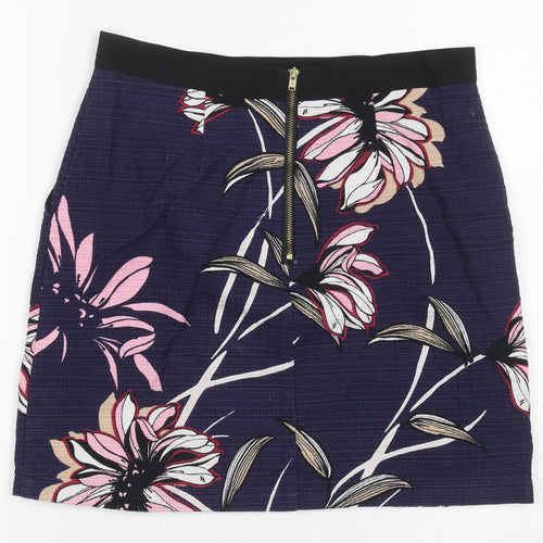 Warehouse Women's Multicoloured Floral Skirt Size 10