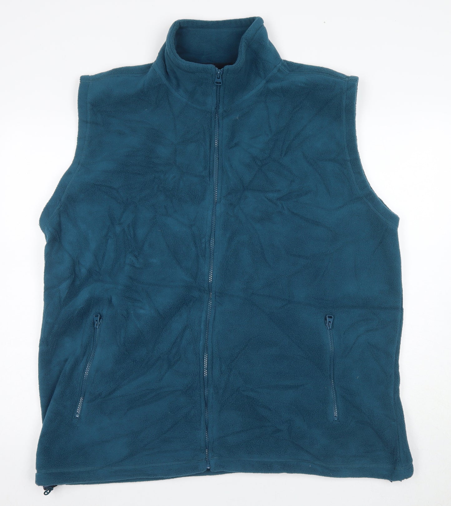 One Valley Men's Blue Fleece Waistcoat XL Casual Wear
