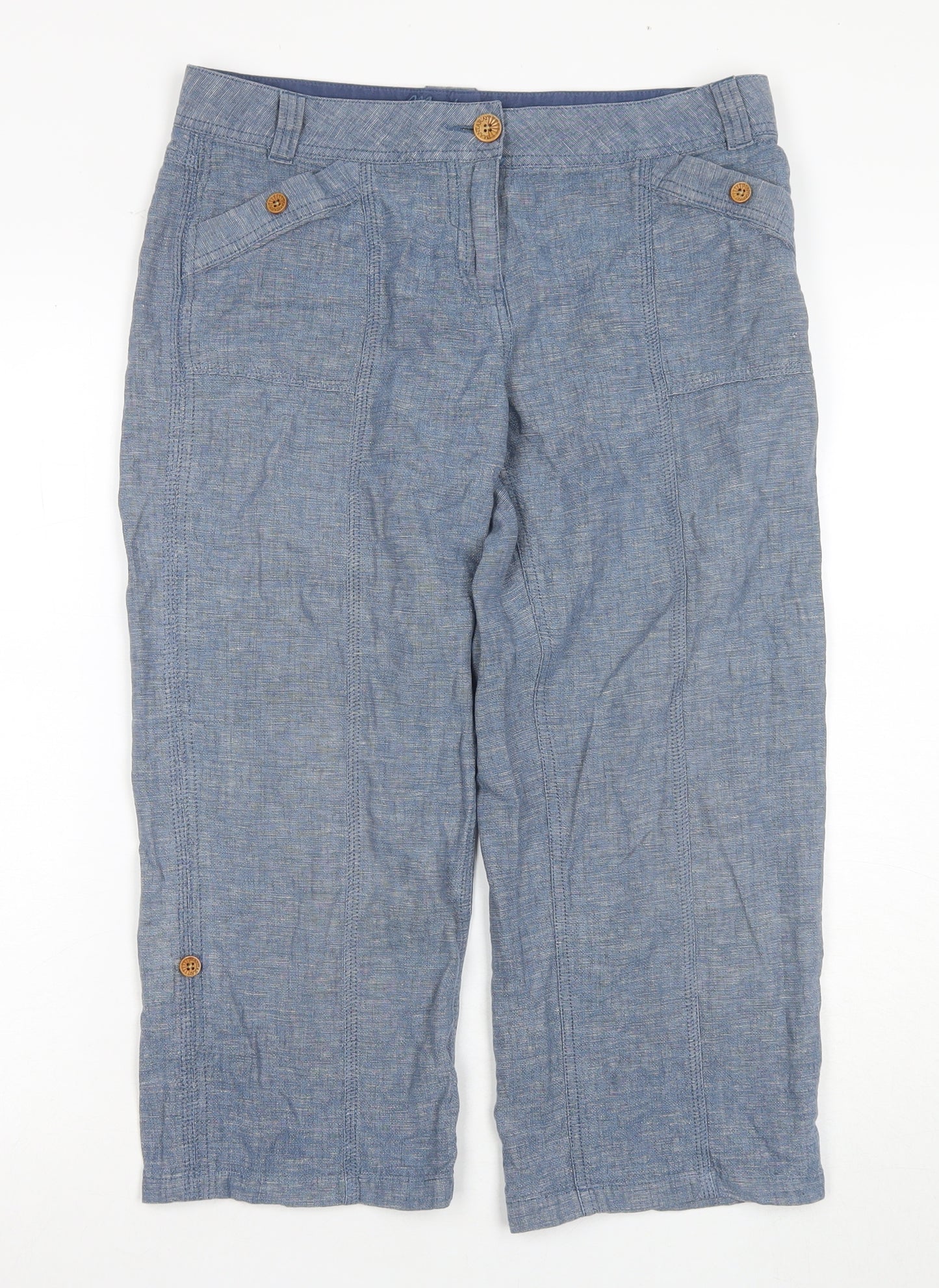 Mantaray Women's Blue Cargo Trousers Size 12