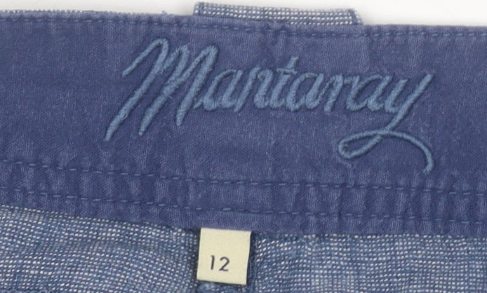 Mantaray Women's Blue Cargo Trousers Size 12