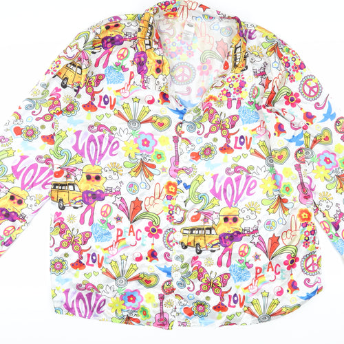 Smiffys Women's Multicoloured XL Retro Blouse