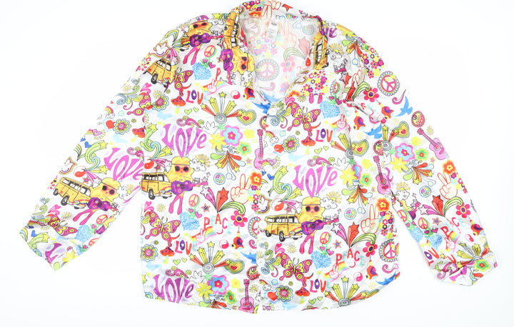 Smiffys Women's Multicoloured XL Retro Blouse