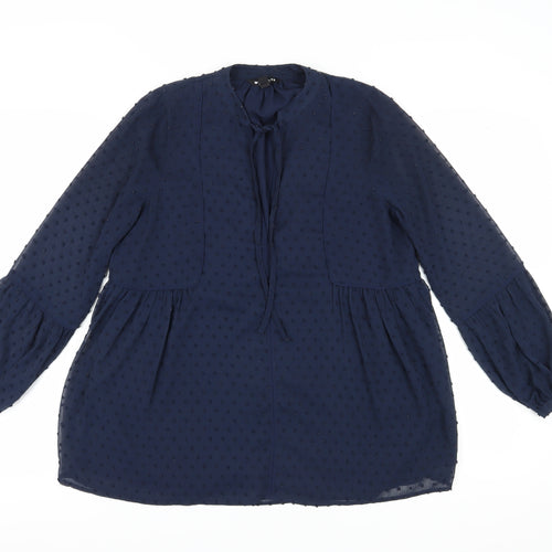 Whistles Women's Blue Tunic Blouse Size 8