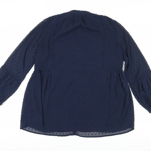 Whistles Women's Blue Tunic Blouse Size 8