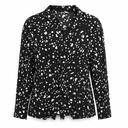 Sonder Studio Women’s Black Animal Print Blouse, Size 16