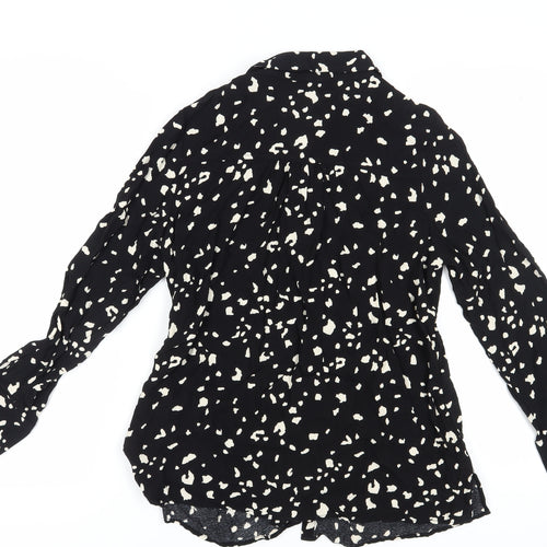 Sonder Studio Women’s Black Animal Print Blouse, Size 16