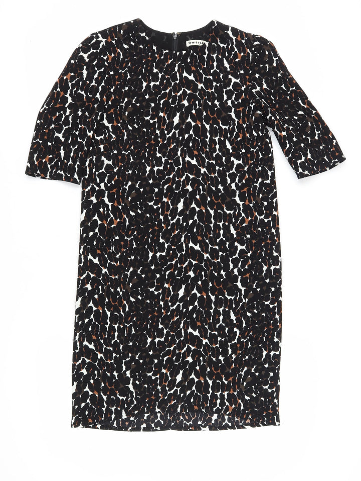 Whistles Women's Animal Print Sheath Dress UK 6