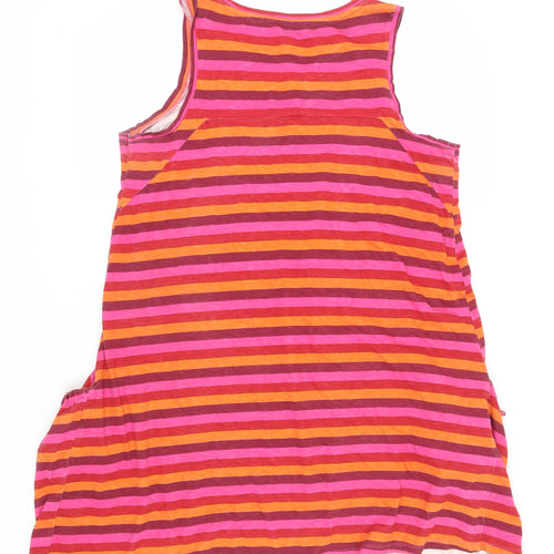 Next Women's Striped Cotton Sleeveless Dress Size 18