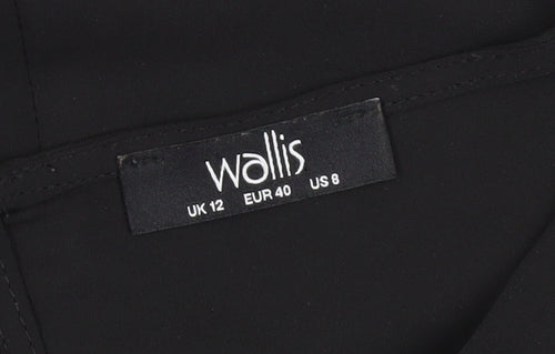 Wallis Women’s Black Sleeveless Ringer Blouse Size 12