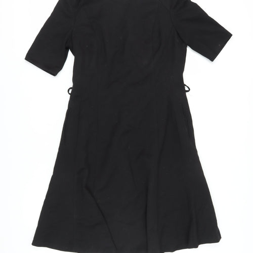 Next Women's Black A-Line Dress Size 10