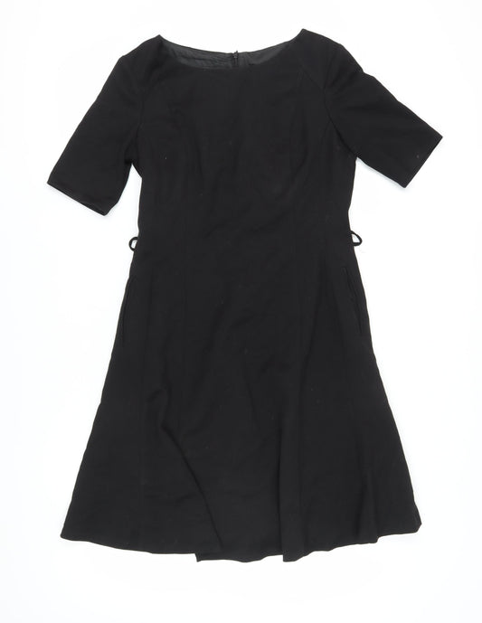 Next Women's Black A-Line Dress Size 10