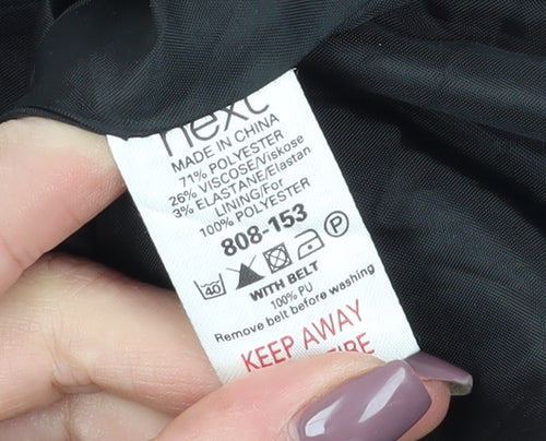 Next Women's Black A-Line Dress Size 10