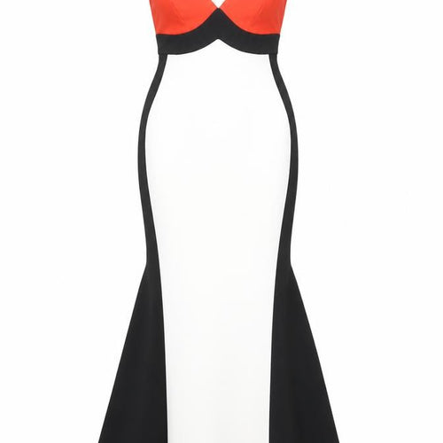 With Love Jessica Women’s Red & Black Mermaid Dress Size 10
