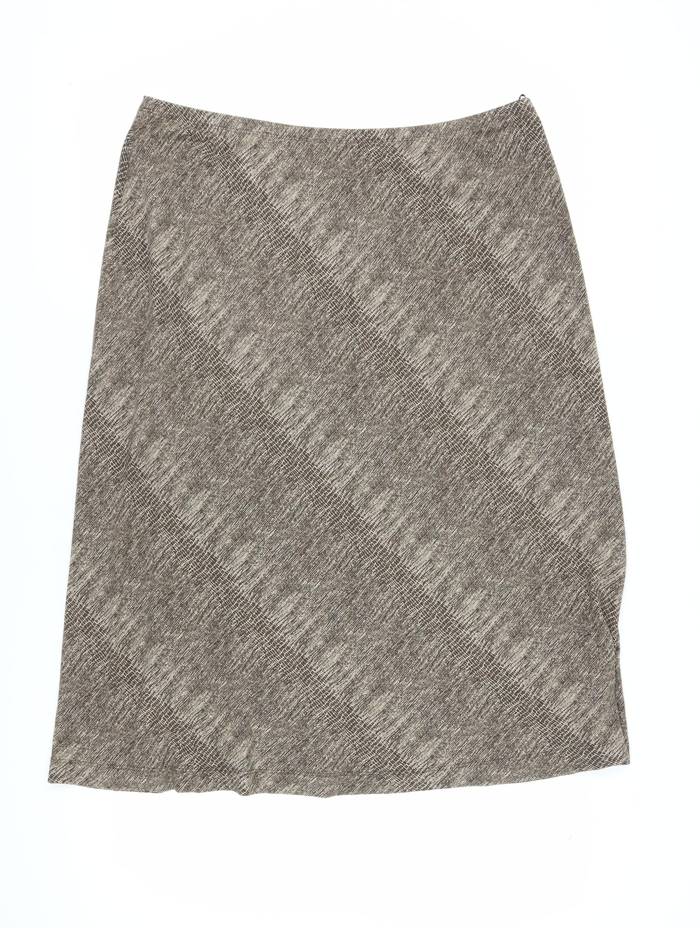 Marks and Spencer Women's Brown Knee-Length Skirt, Size 18