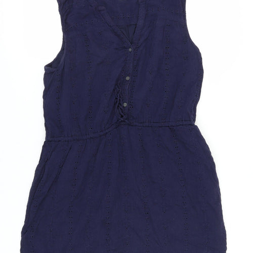 GAP Women's Blue XL Sleeveless Cotton Dress