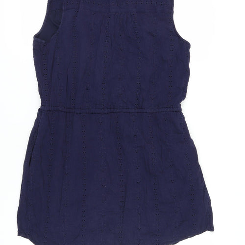 GAP Women's Blue XL Sleeveless Cotton Dress