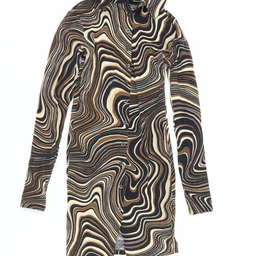 Motel Women's Geometric Shirt Dress, S