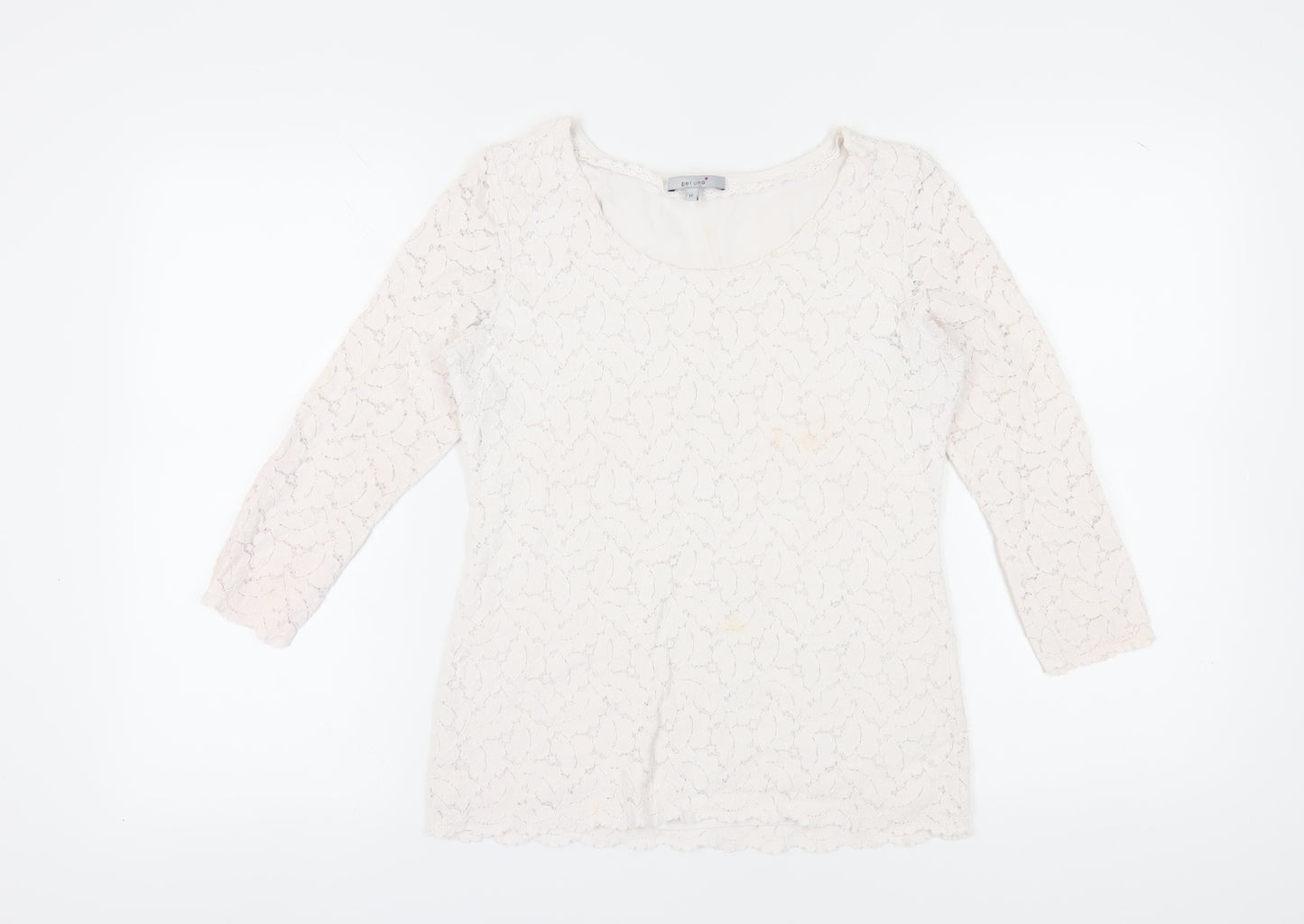Marks and Spencer Women's White Lace Top Size 12