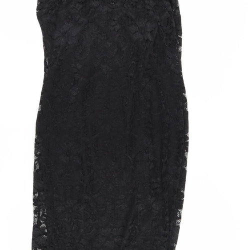 Amy Childs Women's Black Lace Bodycon Dress Size 14
