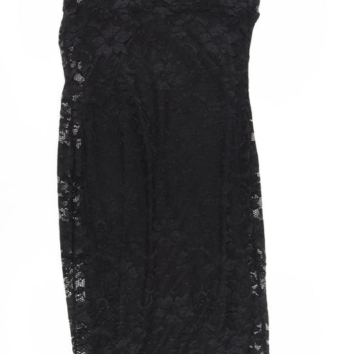 Amy Childs Women's Black Lace Bodycon Dress Size 14