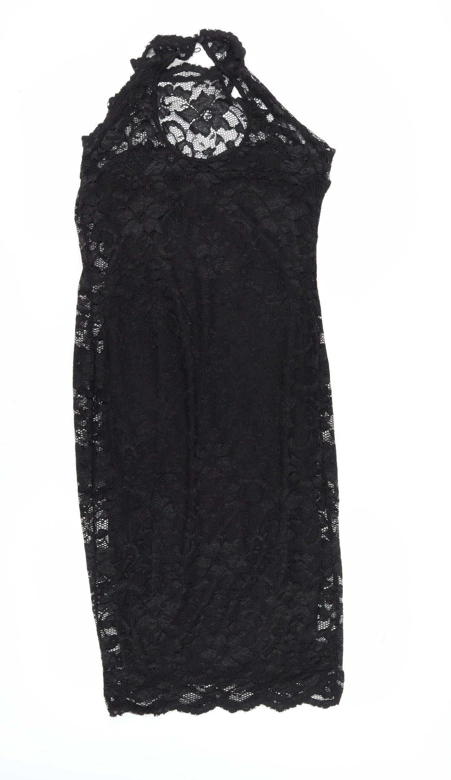 Amy Childs Women's Black Lace Bodycon Dress Size 14