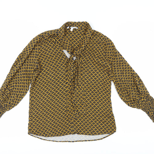 Next Women's Multicoloured Geometric Blouse, Size 10
