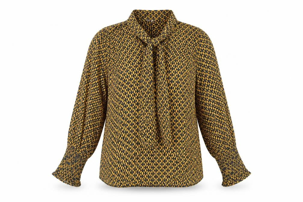 Front view of Next Women's Multicoloured Geometric Blouse, size 10