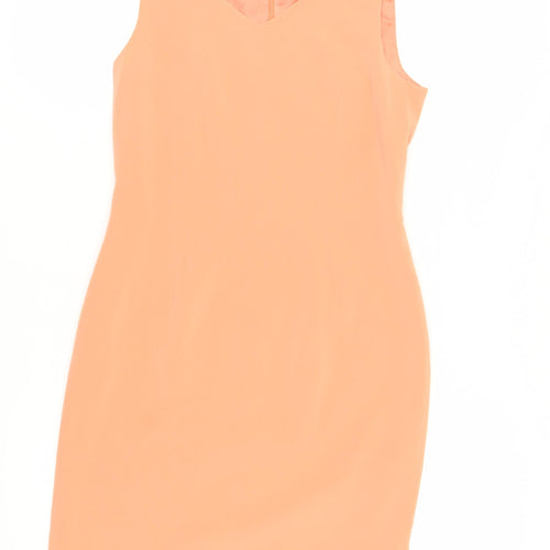 Casual Corner Women's Orange Sheath Dress Size 8