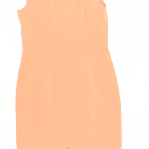 Casual Corner Women's Orange Sheath Dress Size 8