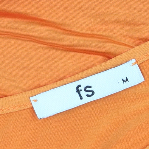 FS Women's Orange Midi Slip Dress Size M