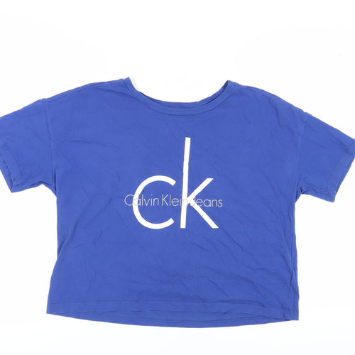 Calvin Klein Unisex Blue Medium T-Shirt