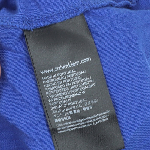 Calvin Klein Unisex Blue Medium T-Shirt
