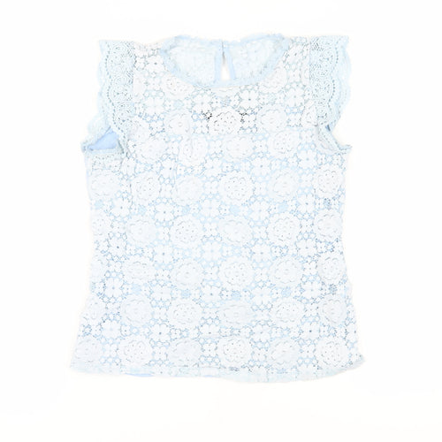 Dorothy Perkins Blue Lace Camisole Blouse, Size 12 - Summer Style