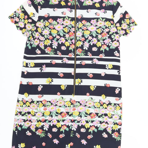 Oasis Women's Floral Shift Dress Multicoloured Size 14
