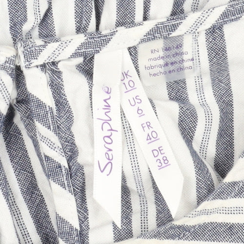 Seraphine Women's Striped Tunic Blouse, Size 10