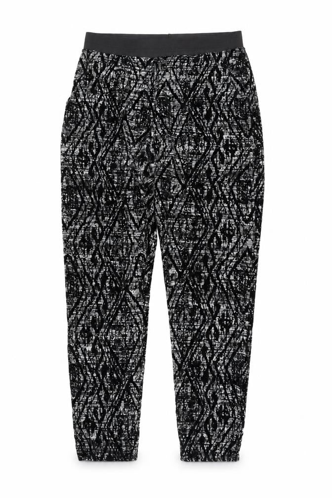 QED London Women Black Cropped Leggings S