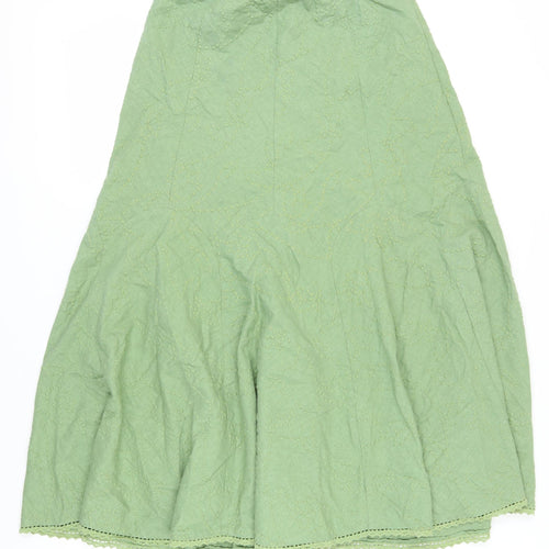 Marks and Spencer Women’s Green A-Line Midi Skirt