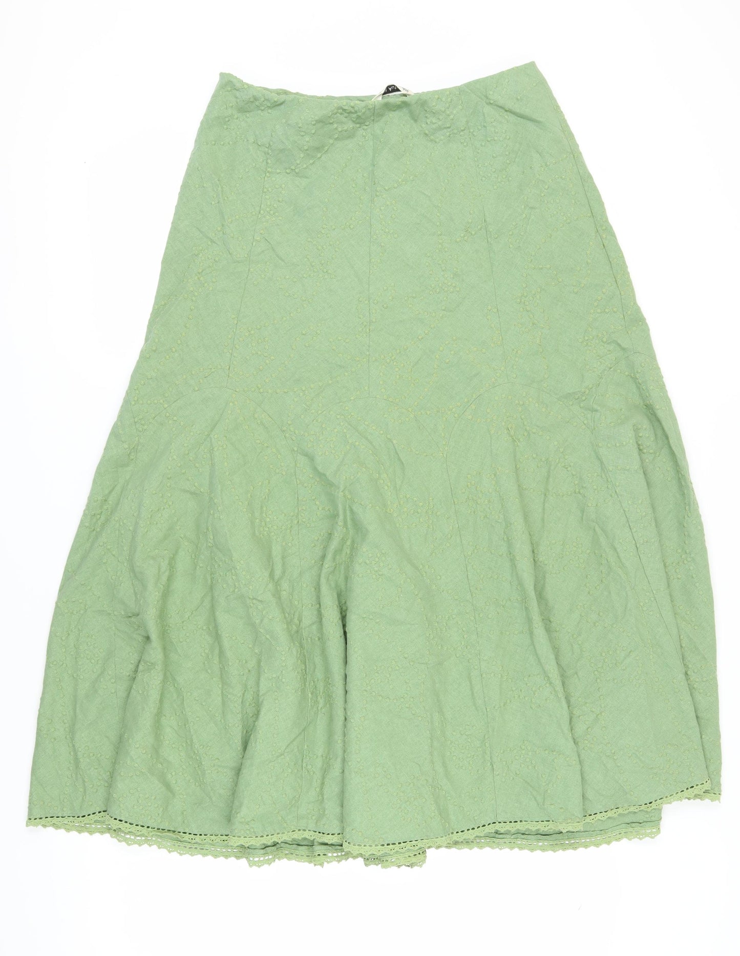 Marks and Spencer Women’s Green A-Line Midi Skirt
