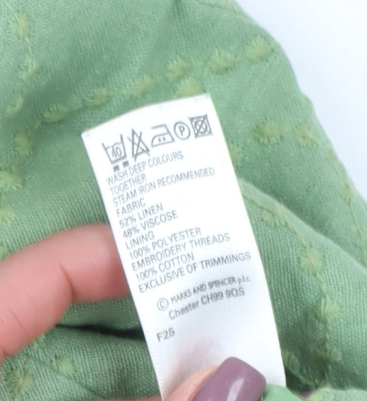 Marks and Spencer Women’s Green A-Line Midi Skirt