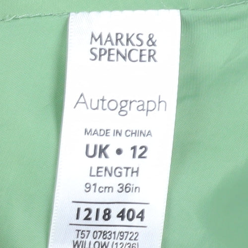 Marks and Spencer Women’s Green A-Line Midi Skirt