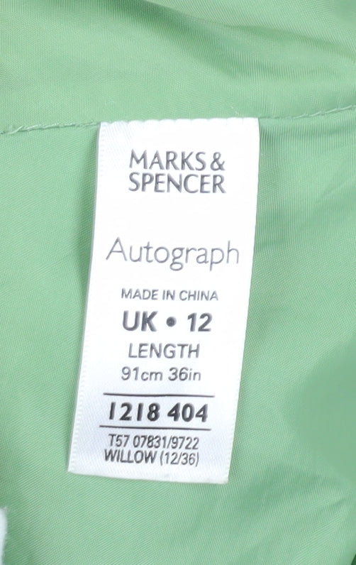 Marks and Spencer Women’s Green A-Line Midi Skirt