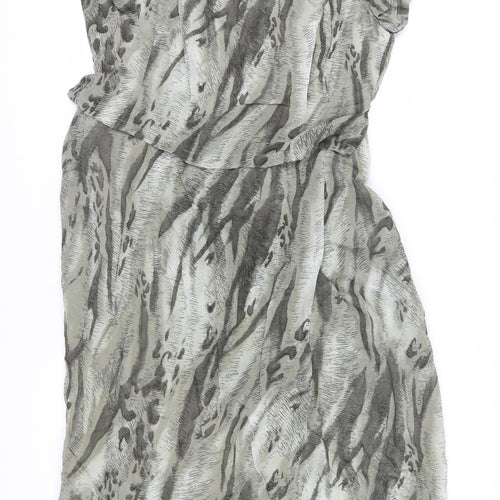 Nienhaus & Lotz Grey Midi Sheath Dress Size 22