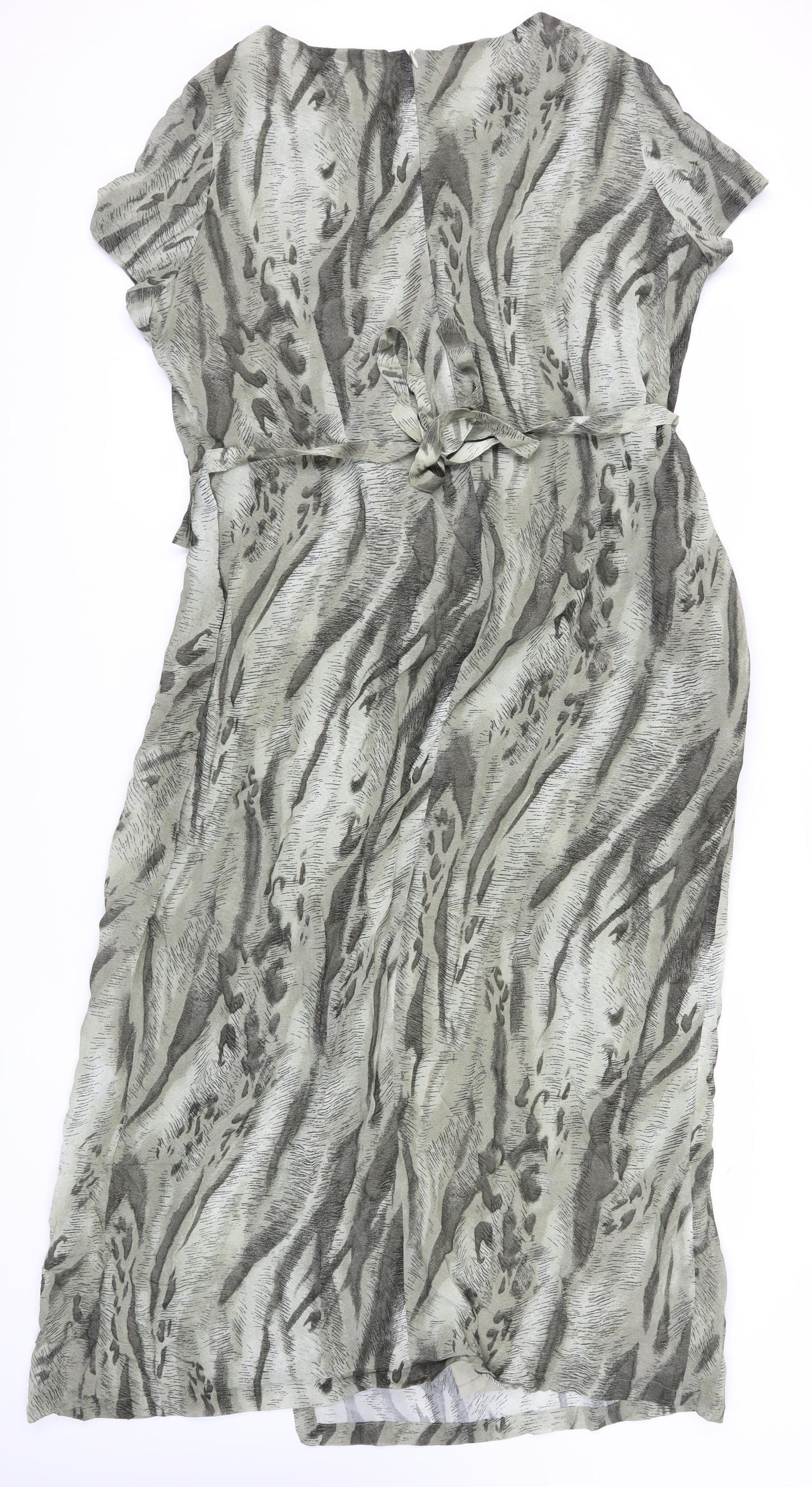 Nienhaus & Lotz Grey Midi Sheath Dress Size 22