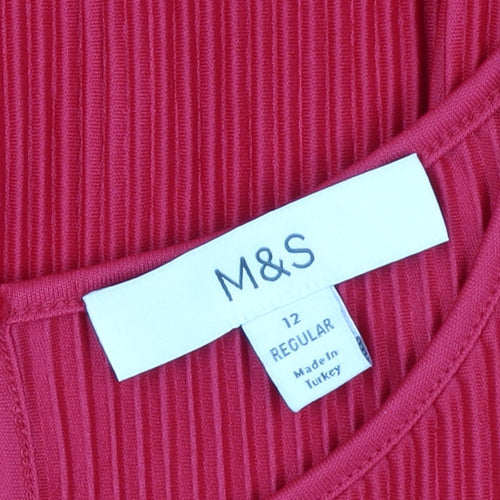 Marks and Spencer Women's Red Blouse