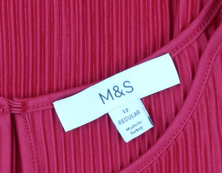Marks and Spencer Women's Red Blouse