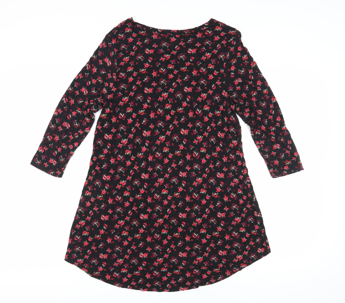 Next Women's Black Floral Dress Size 12