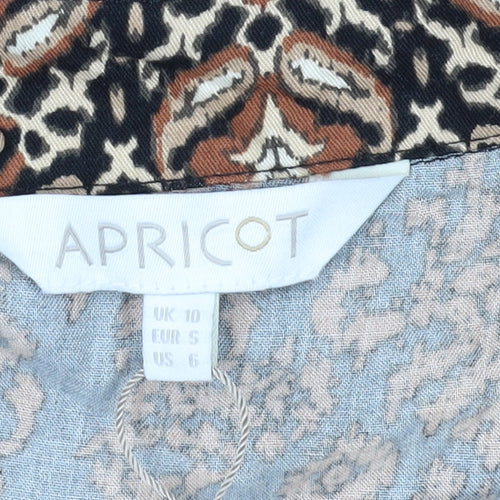 Apricot Women's Multicoloured Geometric Shirt Dress Size 10