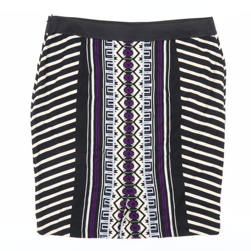 Marks & Spencer Women's Multicoloured Pencil Skirt Size 16