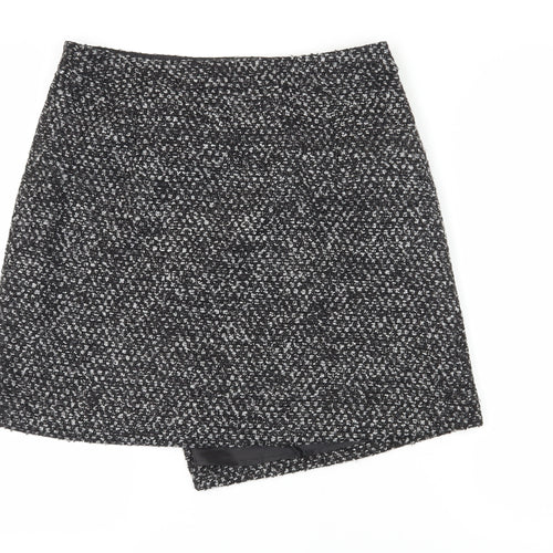 Monsoon Women's Black Skirt, Size 14 with Buckle Accent